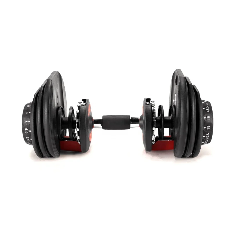 24 кг индивидуальный логотип OEM Китай 552 оборудование для упражнений силовой Железный набор фитнеса свободный вес 52 5 фунтов автоматическая регулируемая гантели