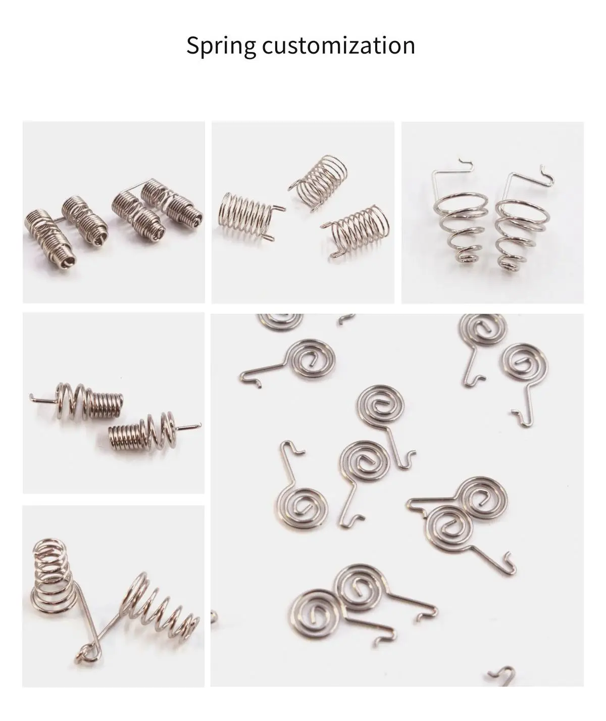 Manufacturer Customizable Small Stainless Steel Wire Torsion Spiral Tension Compression Spring factory