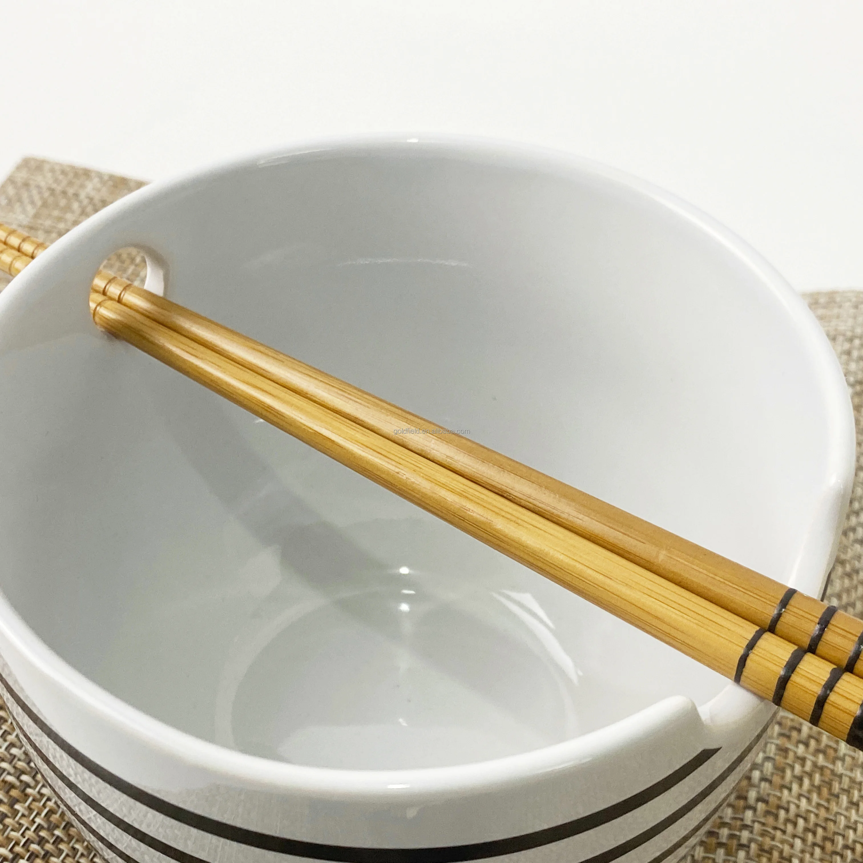 New Arrival Noodle Rice Soup Bowl With Chopsticks High Quality Ceramic