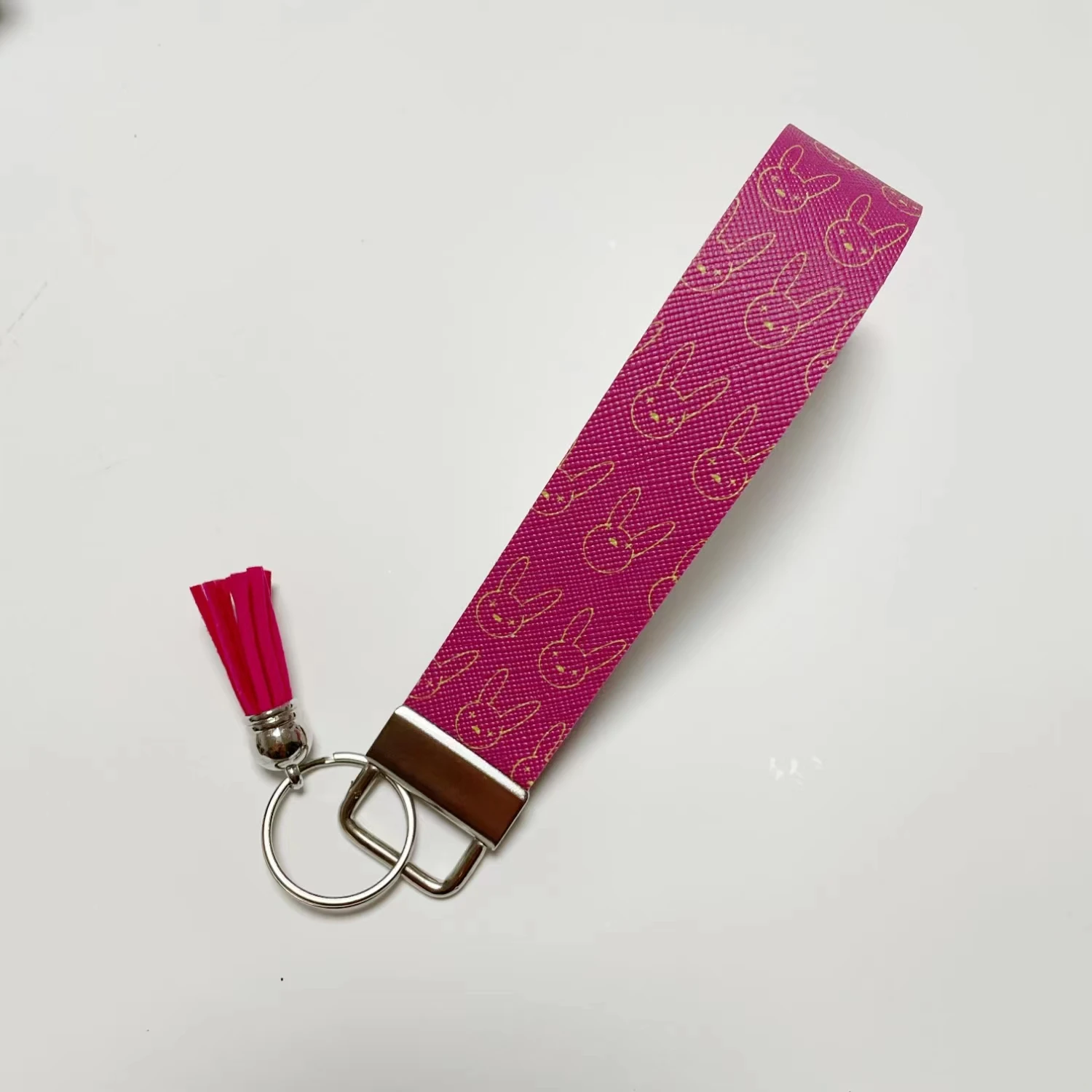 Women Bad Bunny Self Defense Keychain Pom Pom Keychain Set Customized