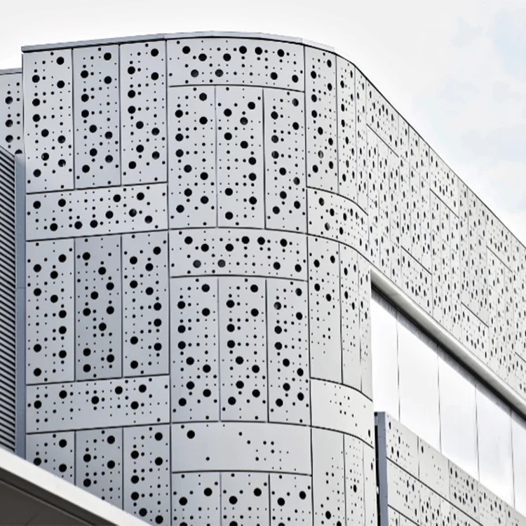 Modern House CNC Laser Cut Perforated Aluminum Facade Panel Metal Cladding Exterior Wall Panels Durable Aluminum Alloy for