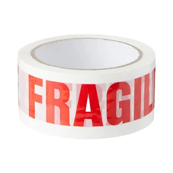 Triplast Acrylic Adhesive Tape 48mm X 66m Fragile Printed Packaging Low Noise Quiet and Durable Waterproof BOPP Sticker