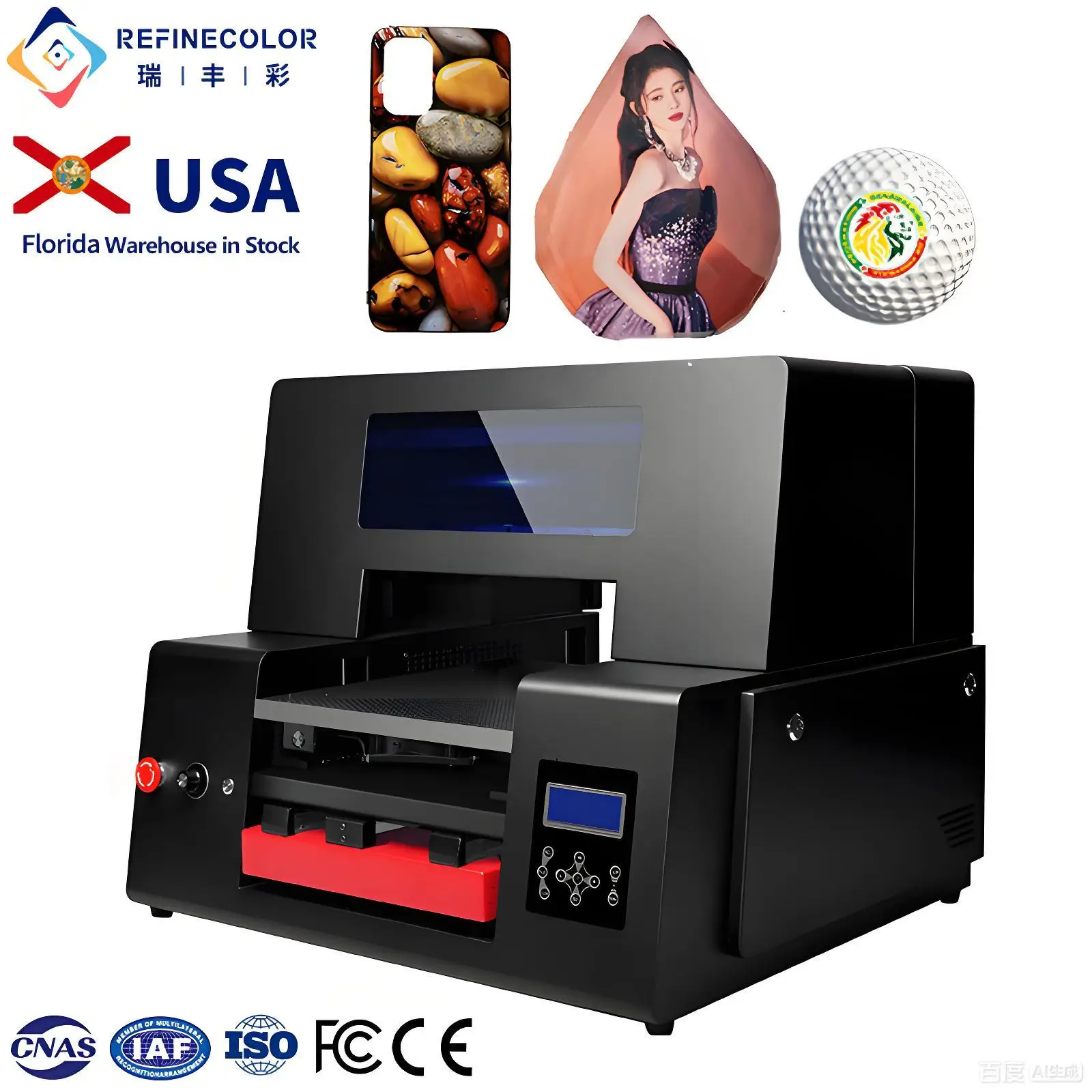 Refinecolor RF-ZZ2C Automatic UV Inkjet Printer for Bottles