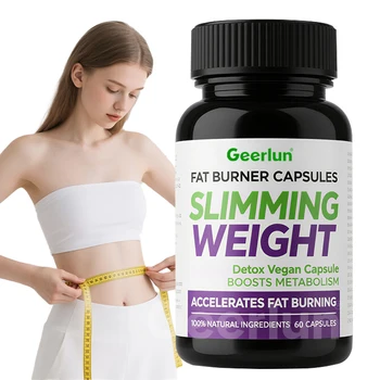 Factory Best Vegan Fat Burner Herbal Supplement Boosts Metabolism Appetite Control Slimming Weight Loss Capsules