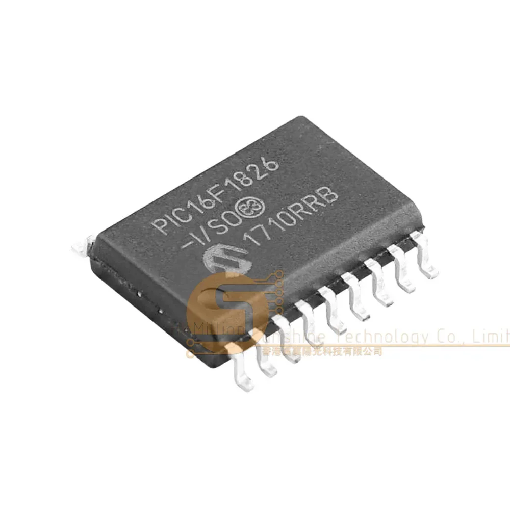 PIC16F1826-I/SO SOIC18 8ビットMCU、組込み制御システム向けエンハンスドコア搭載