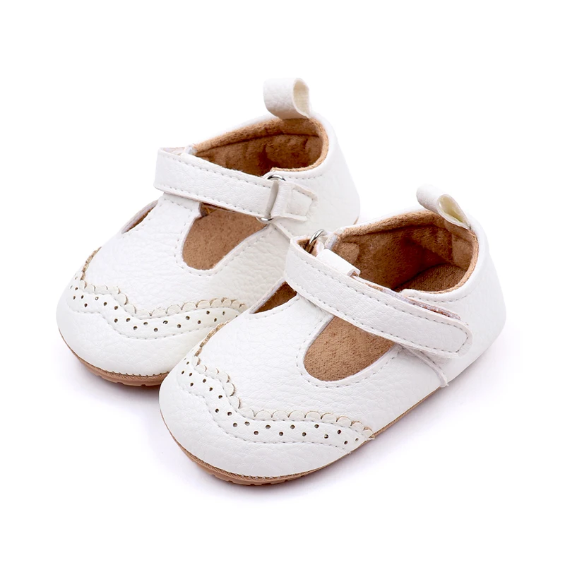 New British Style Pure Color Hollow PU Leather Baby Summer Simple Leisure Toddler Sandals supplier