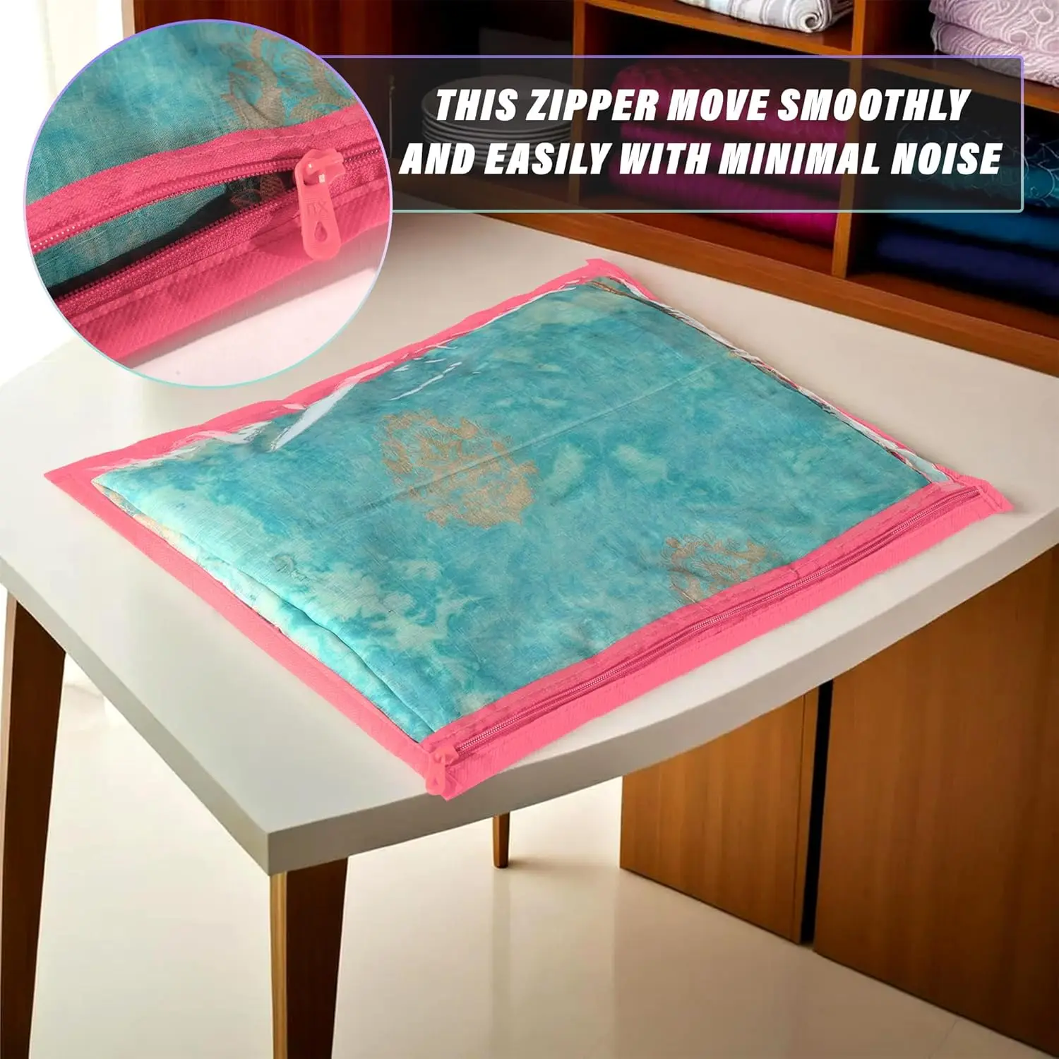 High Quality PVC Flower Saree Cover New Style Wardrobe Storage or Gifting Suit Packing Bags Flexible Design for Clothing