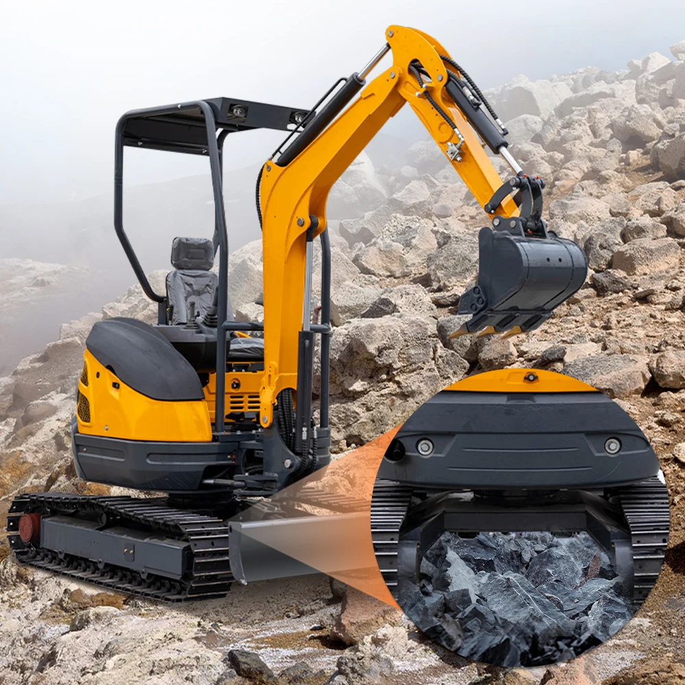 Nou, diesel, motor CE EPA HT25, excavator mic de 2,5 tone pentru uz casnic