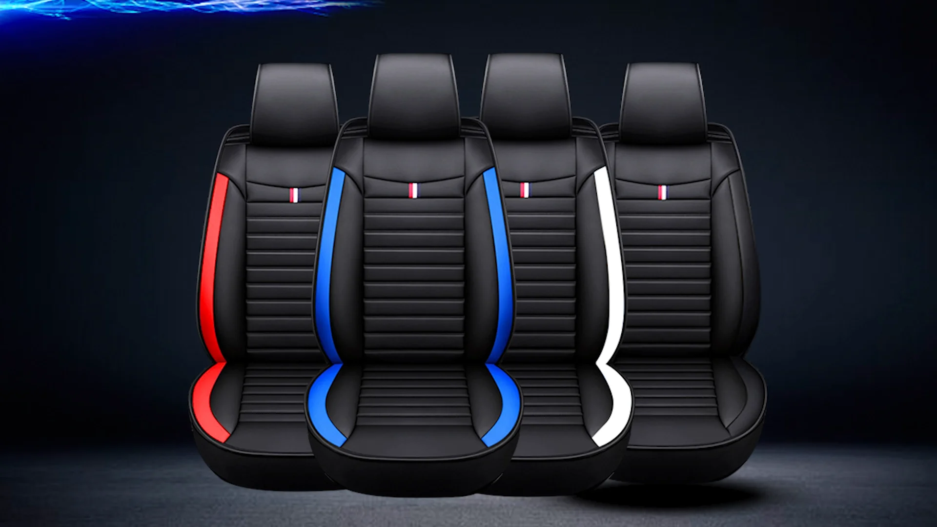 Custom Full Set Four Seasons Universal Pvc Leather 5d Car Seat Cover