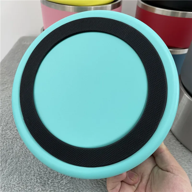 Недорогой контейнер для еды и воды объемом 64 унции с двойными стенками из нержавеющей стали 304 вакуумные миски собак порошковым покрытием без