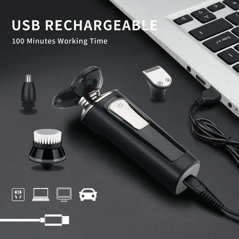 
 Прямая поставка, перезаряжаемая электрическая бритва для мужчин с тремя лезвиями  