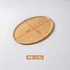 Oval shape, natural wood color, 36*25*1.5 cm