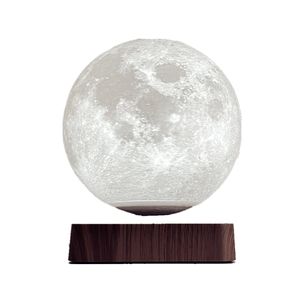 Factory Price 18CM Magnetic Levitating Moon Lamp 3D Printing Hot Selling Floating Moon Lamp  Levitating  Luna Lamp