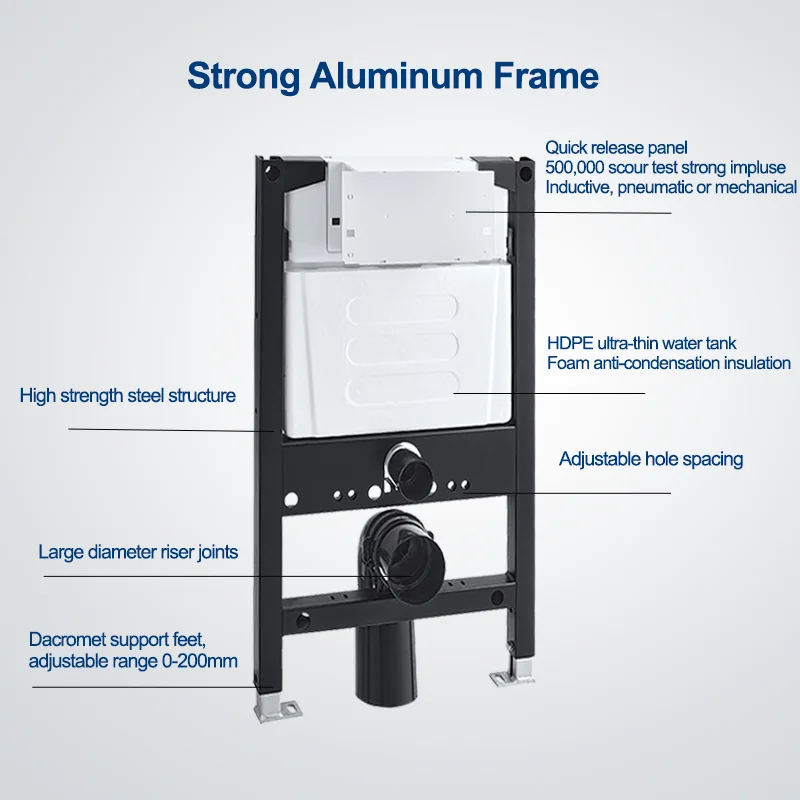 Watermark Toilet Water Tank Pneumatic Conceal Concealed Cistern Toilet