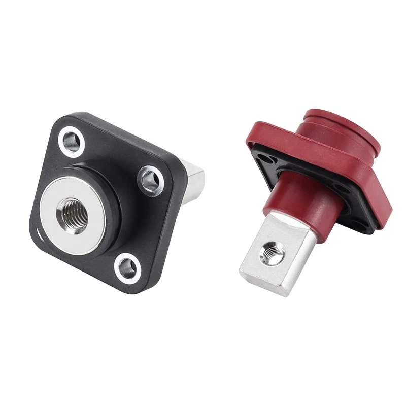 Through Type Copper Battery Terminals Connector Outer Screw Busbar Lug AC DC 50A 100A 150A 200A for New Energy Storage Electric