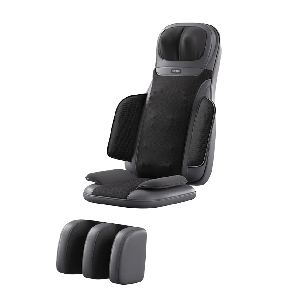 2025 Shiatsu Electric Vibration Neck Massager with Heat & Air Pressure  Folding Back Massage Mattress Mat for Body Application
