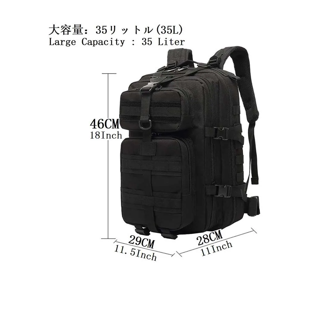 Oleaderbag Practical Assault Backpack 35L Travel Backpack for Hiking Camping Hunting Backpack