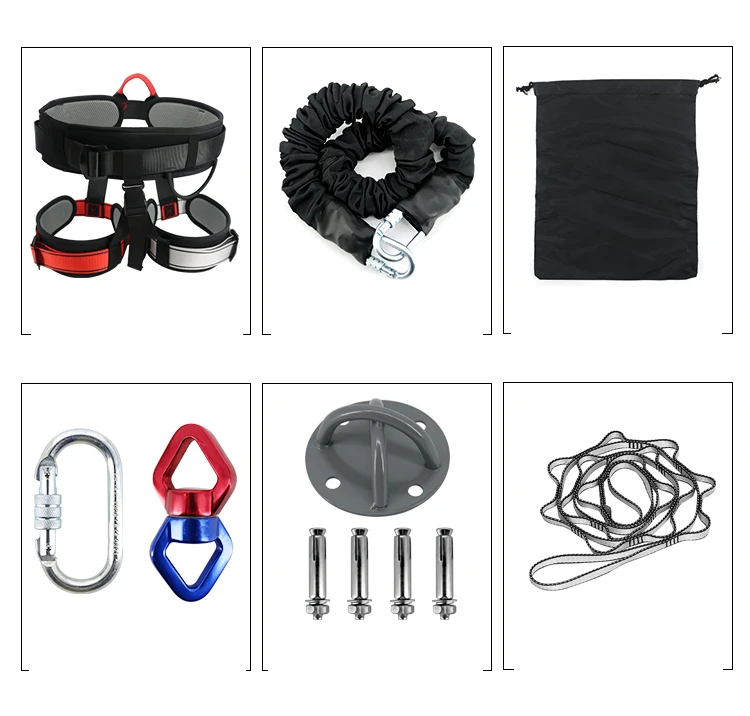 Bilink 80kg Aerial Bungee Jumping Equipment Full Set Bungee Cord Dance