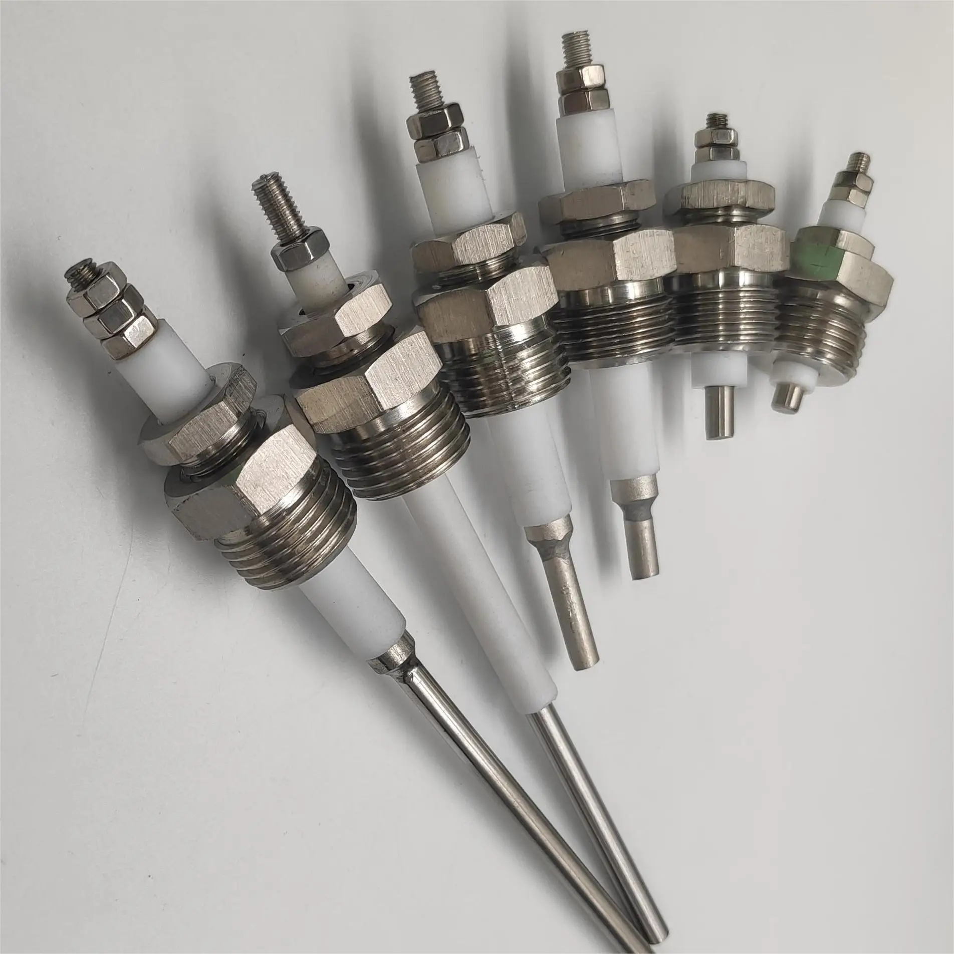 YDRCESMI Sonde De Niveau D'eau De Chaudière - Tige D'électrode - 1 Broche G1/2 - Laiton PTFE - En Acier Inoxydable - Détecteur De Niveau De Liquide Pour Chaudières à Vapeur