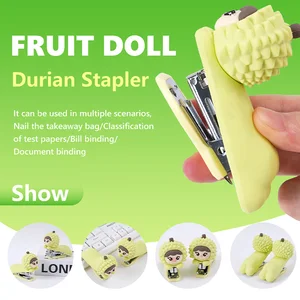Cute Durian Cartoon Doll Stapler a Fun Pick for Playful Desks