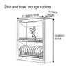 70*80*36 cm Dish and bowl Storage Cabinet