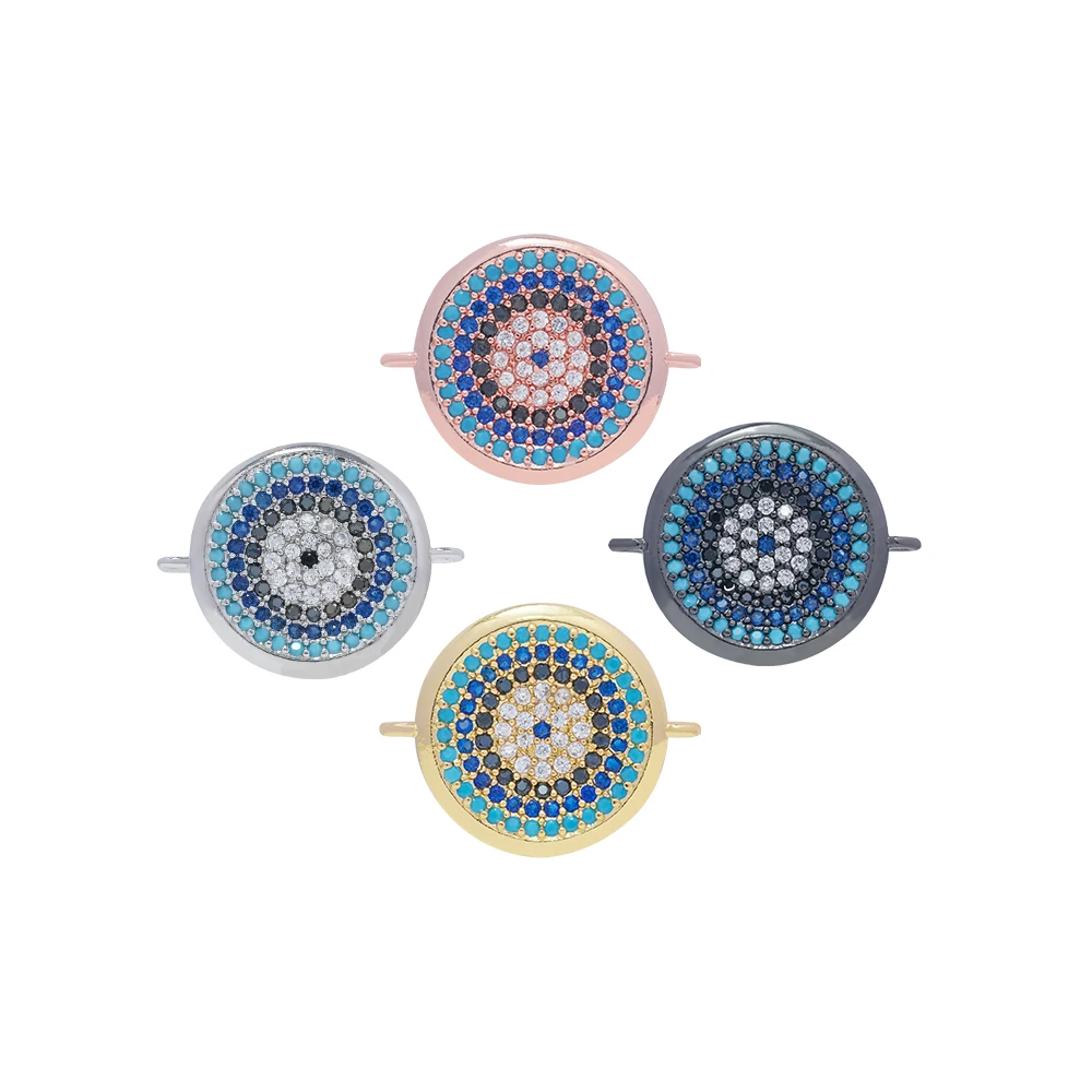 Fashion Round Shaped Bracelet Connectors Jewelry Making Diy Gold