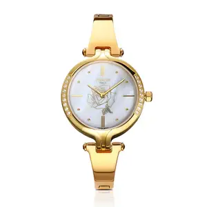 Ladies' Stainless Steel Charm Bracelet Watch