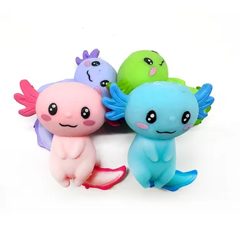 PYEUIFT Axolotl Quetschspielzeug - 4er Set Stressball Für Kinder & Erwachsene