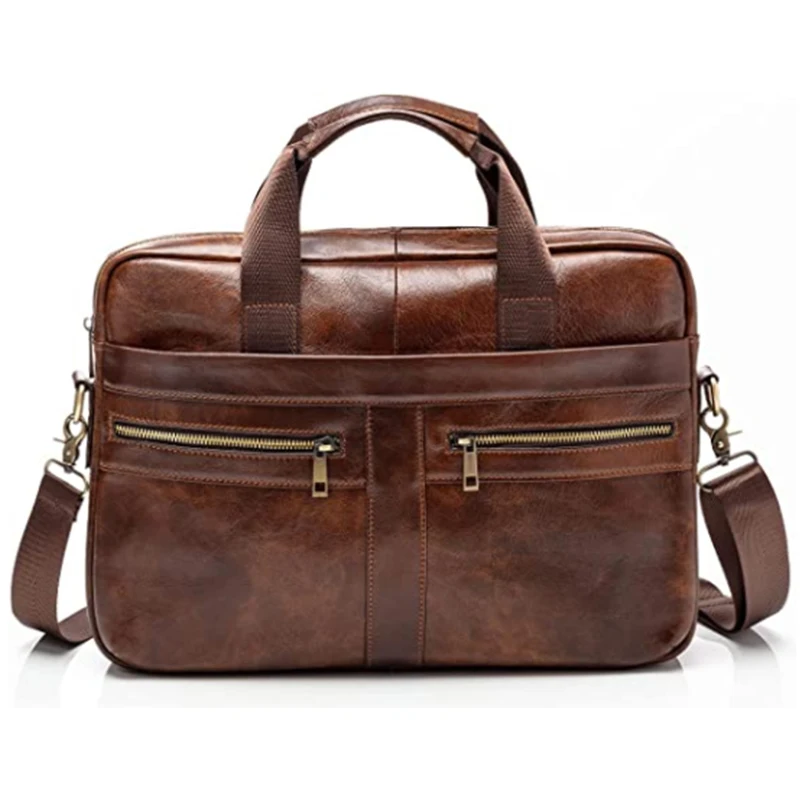 Maletín De Cuero Personalizado Para Hombre,Maletín De Negocios De Alta  Calidad,Adecuado Para Notebook De 14 Pulgadas,Venta Al Por Mayor - Buy De  Los Hombres Cartera De Cuero,Los Hombres De Cuero Genuino Bolso