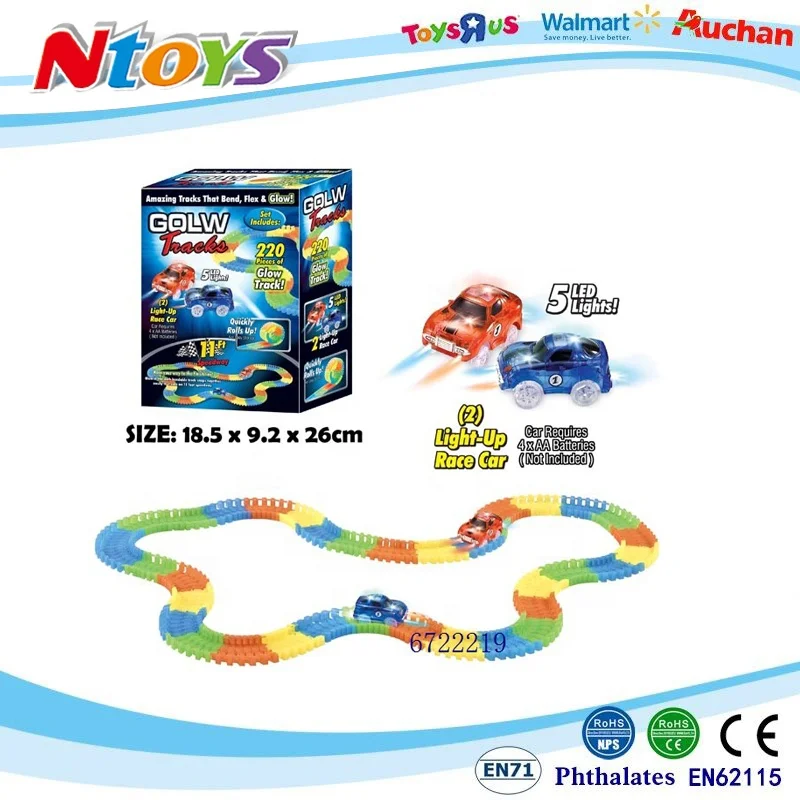 Magic Glow Tracks Glowing Race Track with 2 Lighting Cars