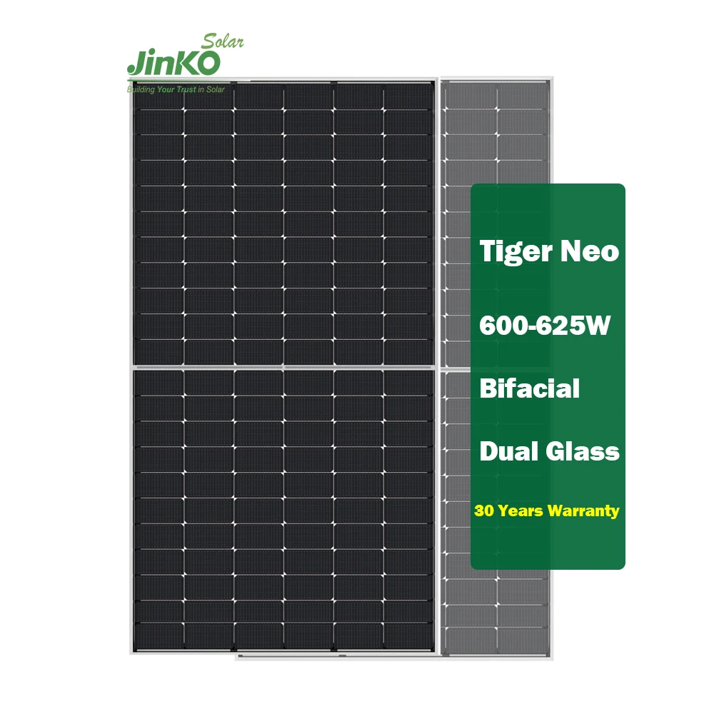 Jinko 600W-625W Bifacial Solar Panels - 30-Year Warranty