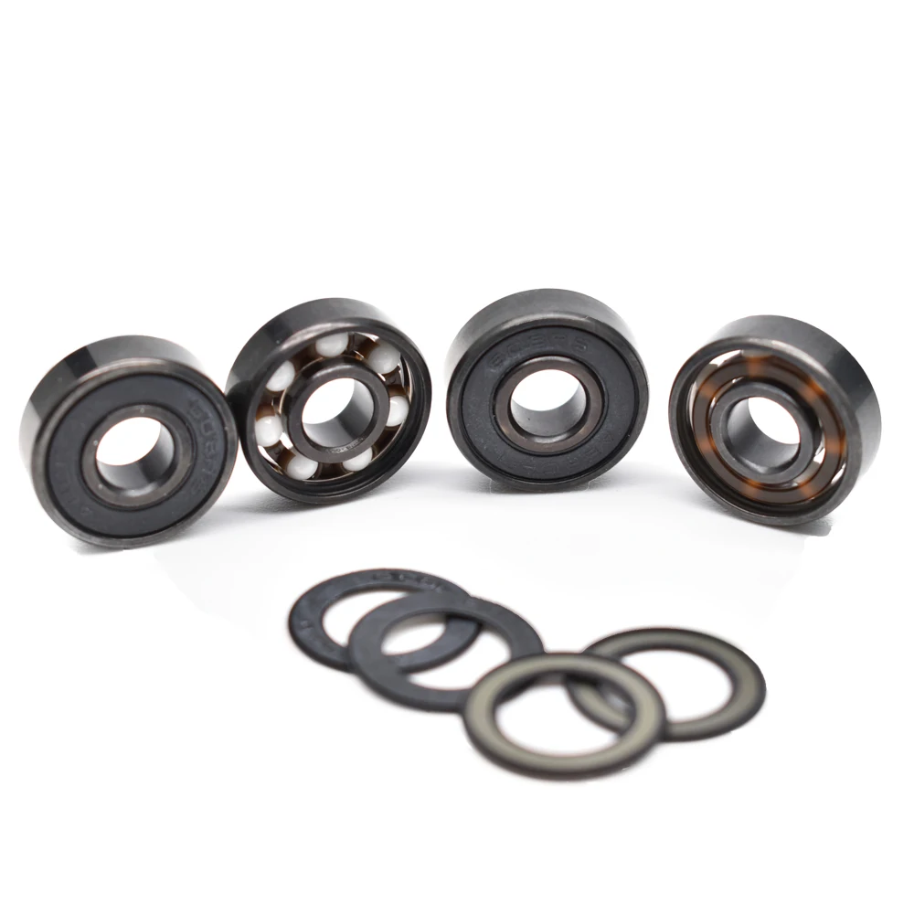 8 Roulements à Billes Céramique Pour Skateboard - Taille 608 (8x22x7mm), Cage Nylon, Haute Vitesse Et Résistance - 8