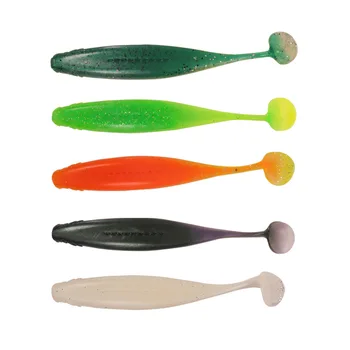 Lure T-Tail Soft Bait 8g Multi-Color Stainless Steel Bionic Artificial Bait for Sea Bass Glossy – Soft Lure – view 2
