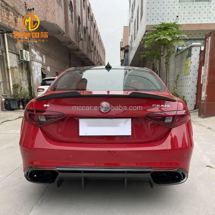 Carbon Fibre Car Bumper Rear Diffuser for Alfa for Romeo for GIULIA Diffuser Bumper
