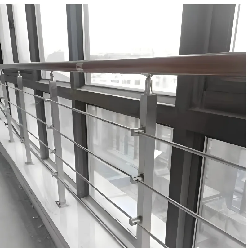 FJHL3 Deck Wire Railing Cost Effective 304 Stainless Steel Cable Balustrade Brushed Finish for Balcony and Building Flooring