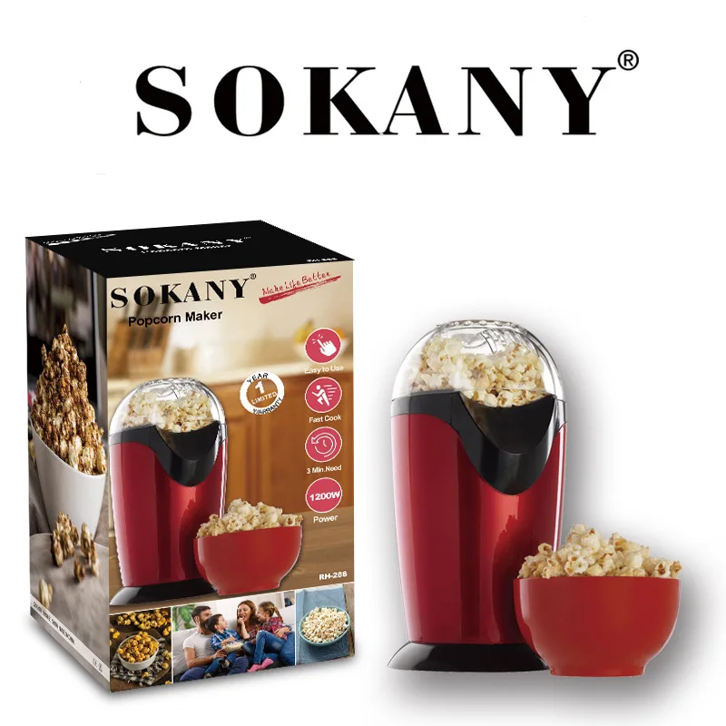 Sokany Mini Electric Corn Popcorn Maker Machine