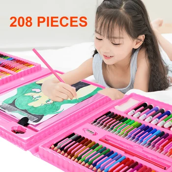 Kids Art Colouring Case Kit Painting Drawing Set-208 Pcs in Nairobi Central  - Toys, Online Soko