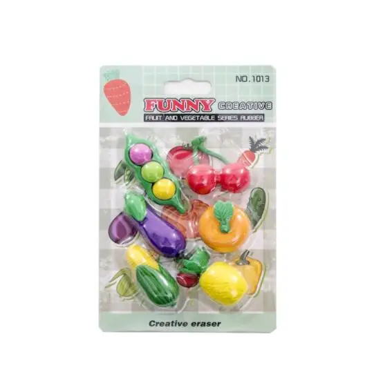 Креативный милый ластик для фруктов и овощей набор ластиков студентов канцелярские принадлежности
