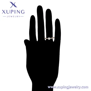 Xuping Jewelry - Elegant 18K Gold Ring with Diamonds
