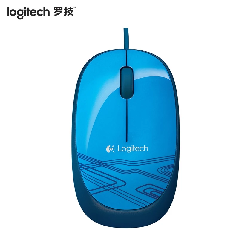 Logitech M105 Wired USB Mouse Home Office Computer Notebook Universal Fashion Colorful Blue Mouse