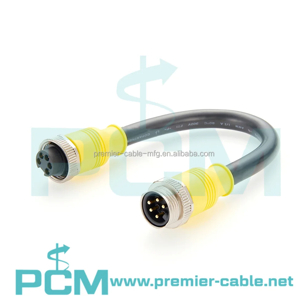 DeviceNet Mini-Change Male to Female 7/8 inch Interbus PVC Trunk Cable Assembly factory