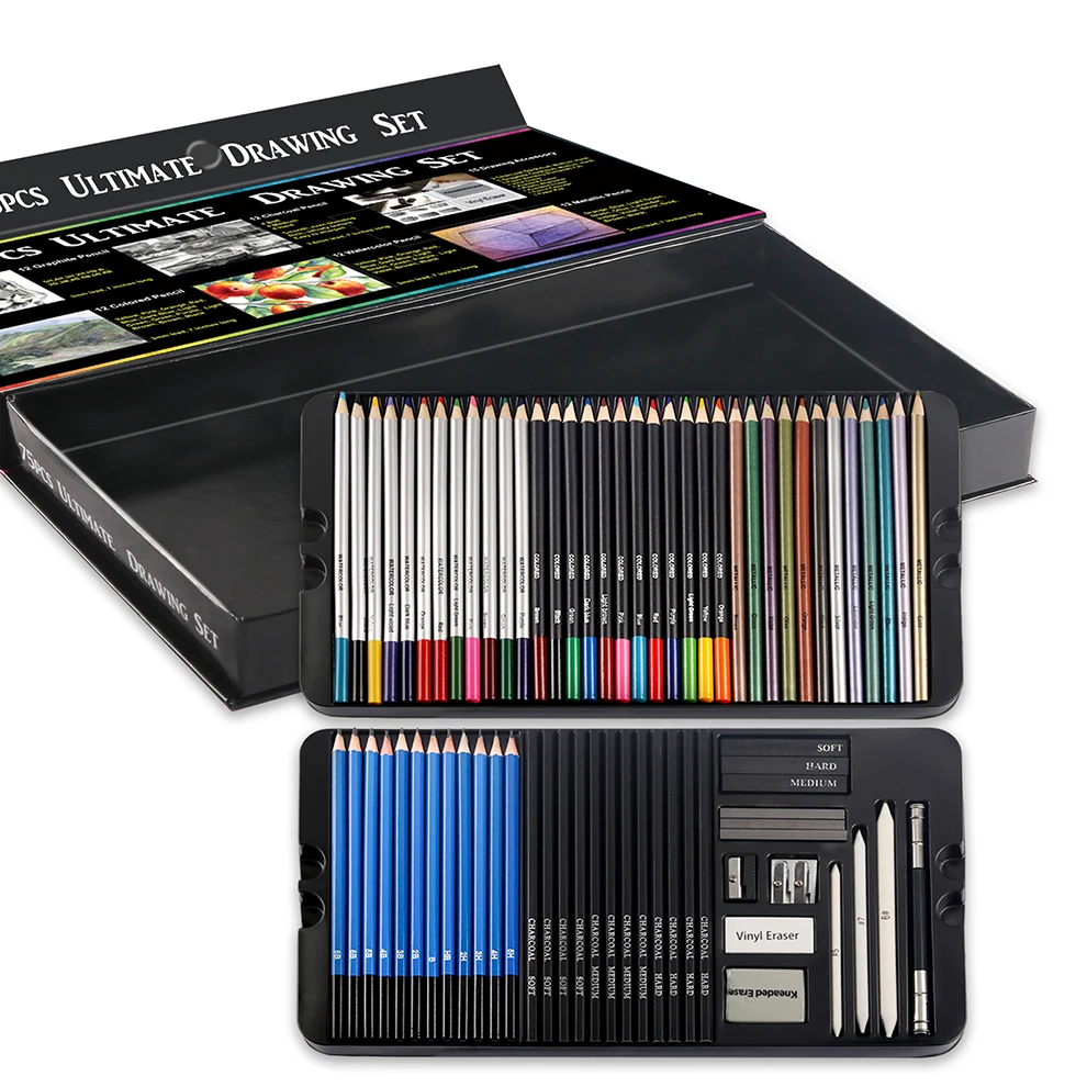 72 шт. набор нетоксичных карандашей для