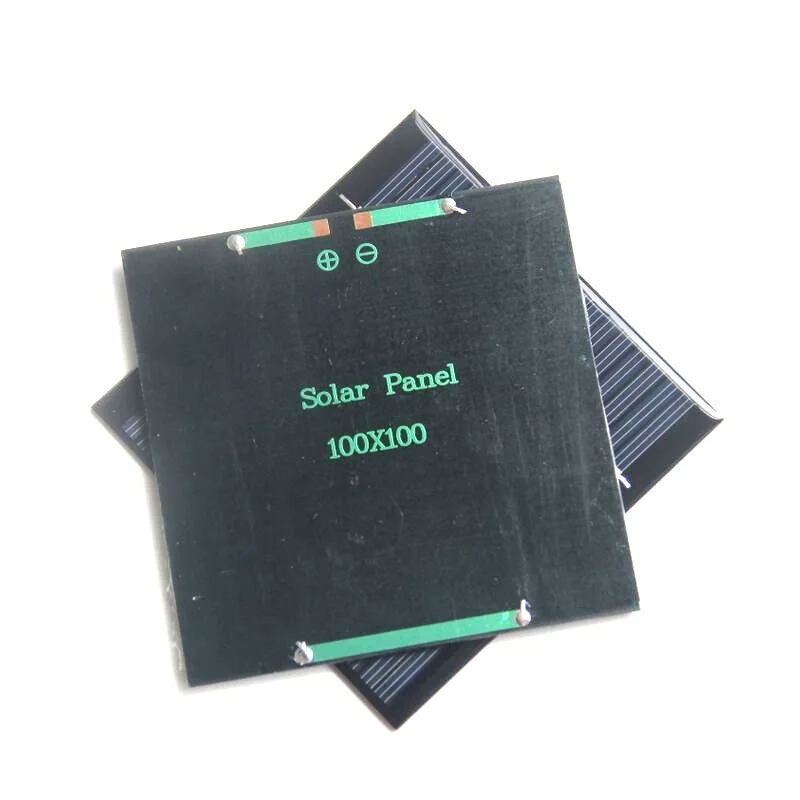 Wholesale Custom 1.2W Mini Small Size Solar Panel 12V Battery Charger 100mm X 100mm Solar Cells
