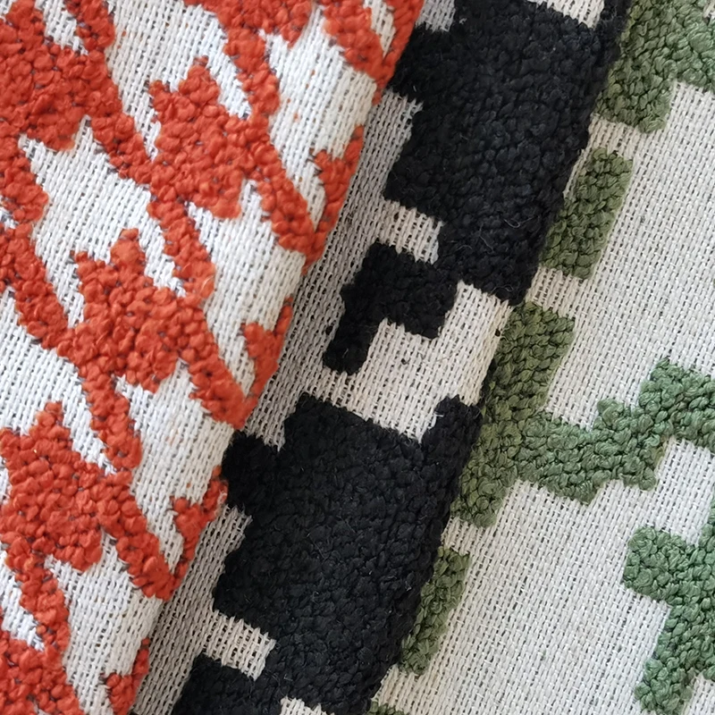 Plain and Patterns Fabric Sofa Fabric Houndstooth Black and White Fabric