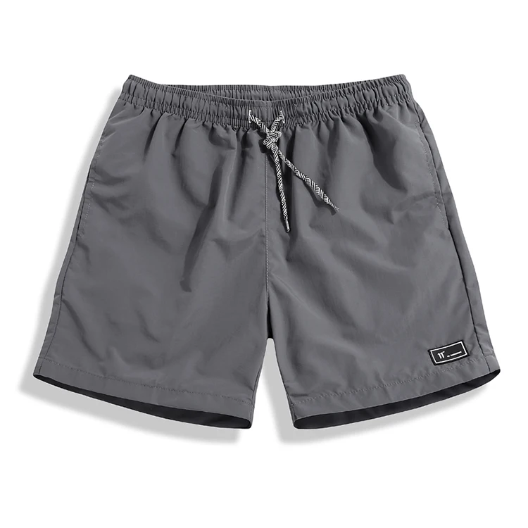 Short de bain pour hommes, couleur unie, vêtements de plage, vente en gros, prêt à être expédié, 638_voghion.com