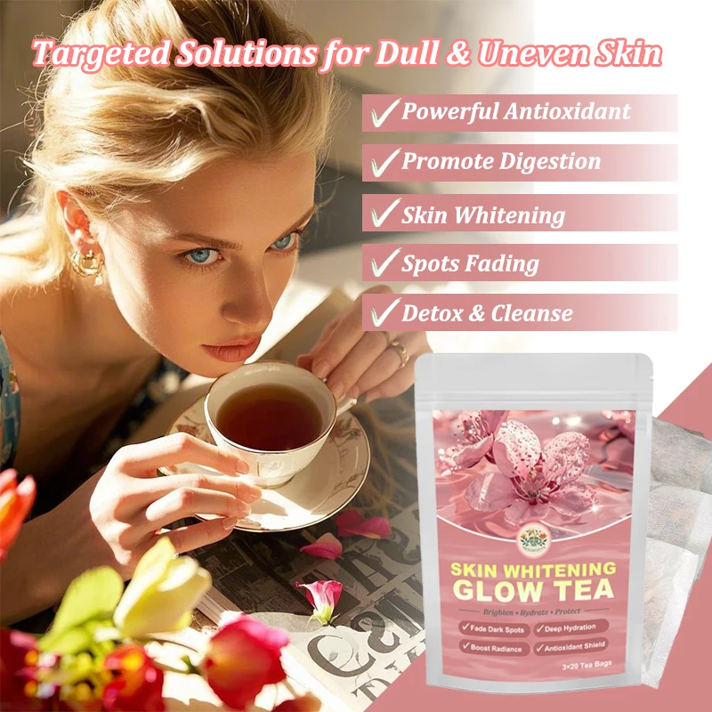 natural glutathione drink for skin whitening Organic Herbs Skin Whitening & Glow Health Tea L-Glutathione+Vitamin C for  Dark Spots Fading Natural Beauty Detox Drink| Alibaba.com