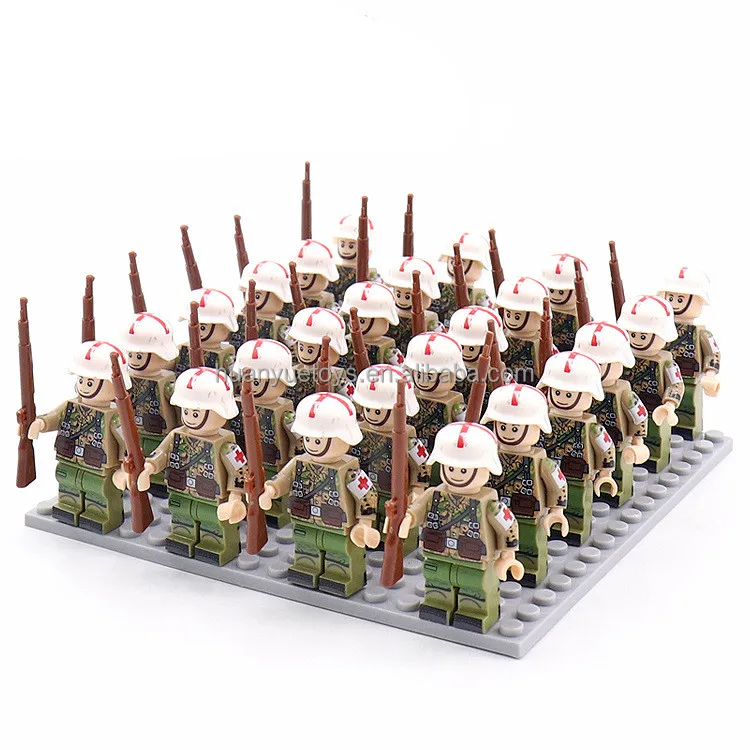 Bausteine Royal Marine Militär Soldaten Krieg Ritter Mini Figuren Mit Waffe 8PCS 