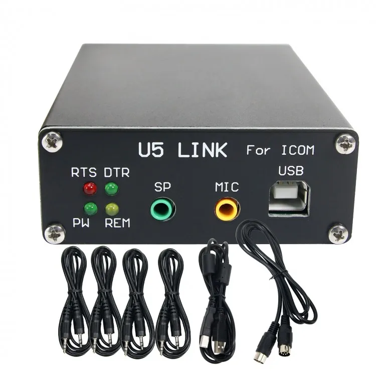 Wholesale 2020 Version U5 Link For ICOM Radio Connector with Power  Amplifier Interface (DIN8-DIN8 Data Cable) From