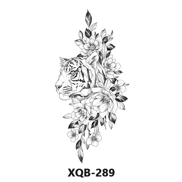 Factory Price Girl Temporary Rose Fake Geometry Waterproof Flower Tattoo Sticker for Arm