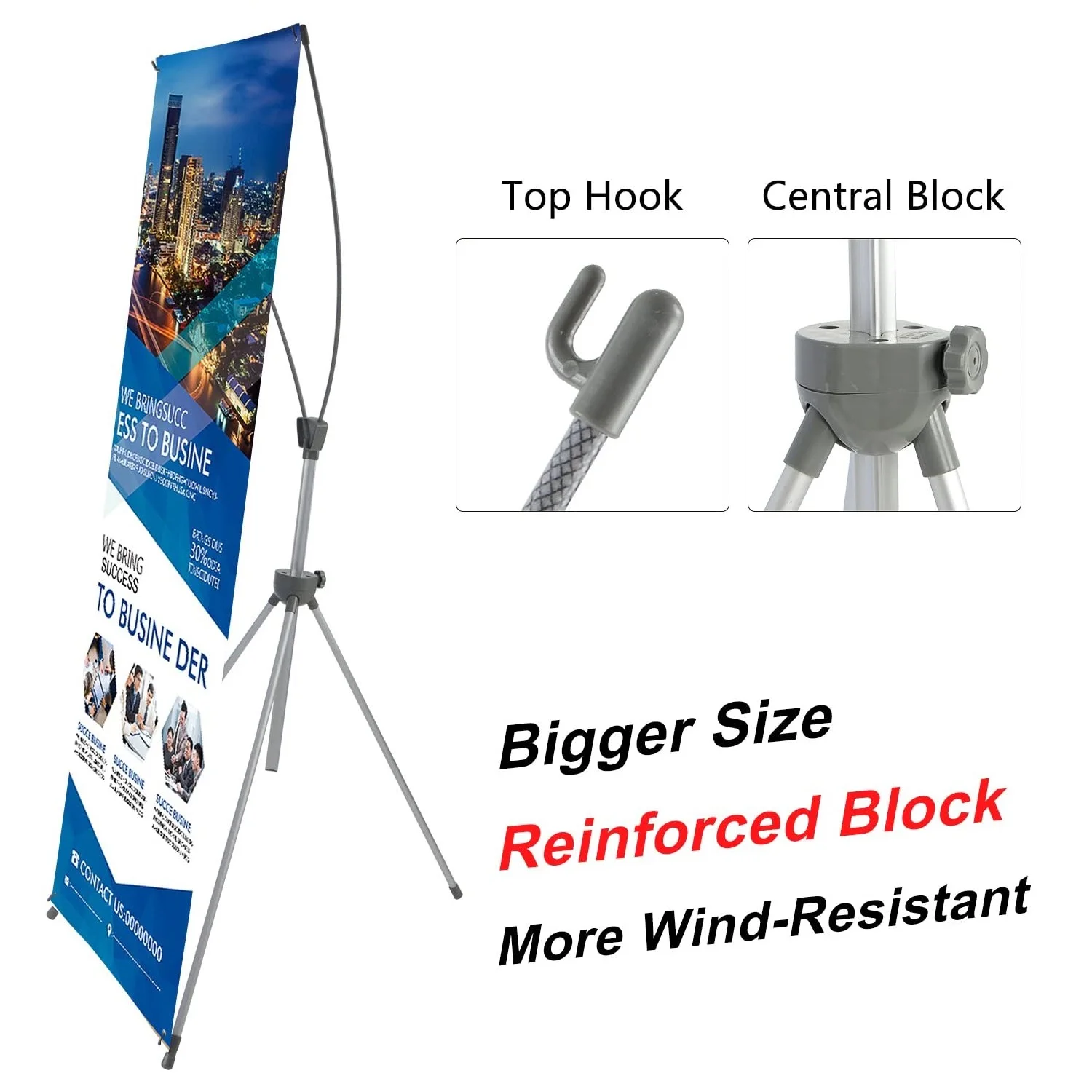 Height Adjustable Type European Style X Banner Stand Poster Stand Advertising Sign Promotion Banner Display
